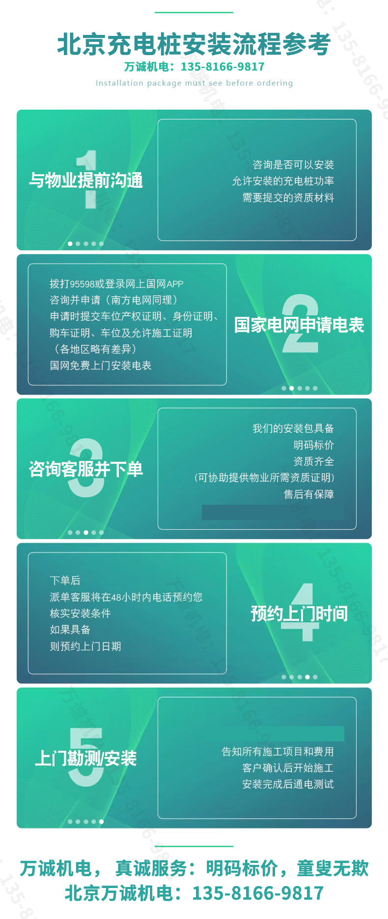 北京充電樁安裝流程參考